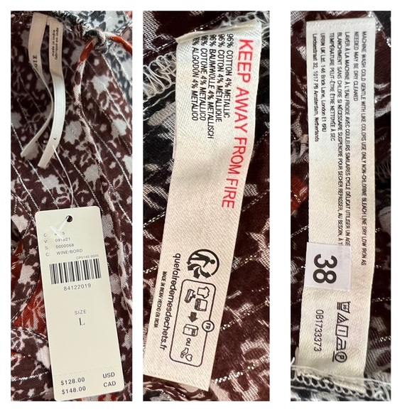 Anthropologie Shirred Beach Maxi Dress L - Picture 9 of 9